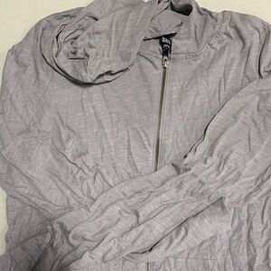 Light Gray Zip-Up Jacket